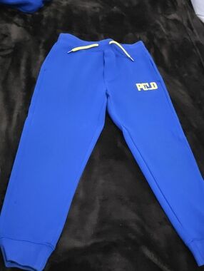 Polo by Ralph Lauren Royal Blue Jogger Pants with Yellow Accents